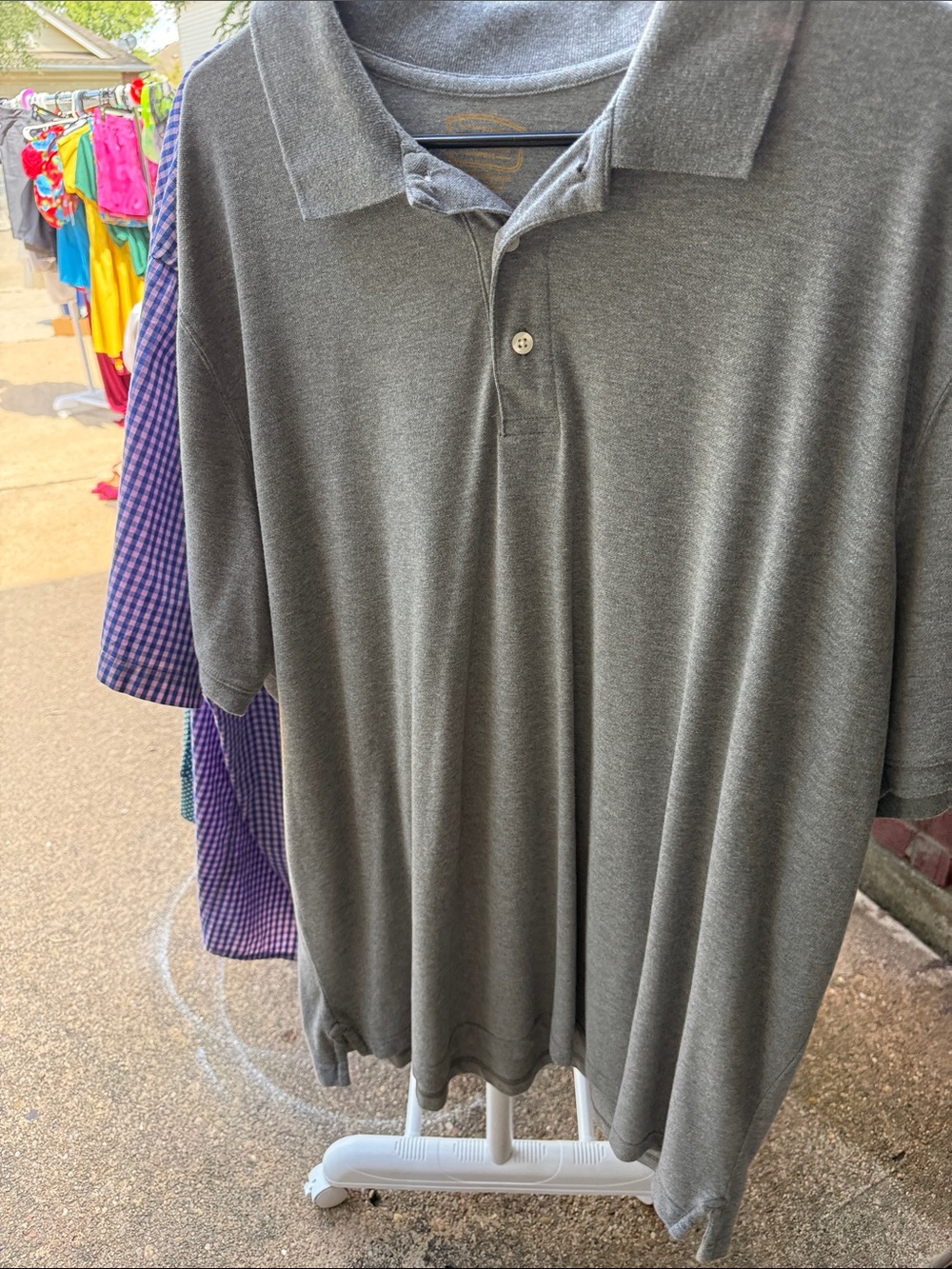 The Foundry Supply Co. Men's Charcoal Gray Polo